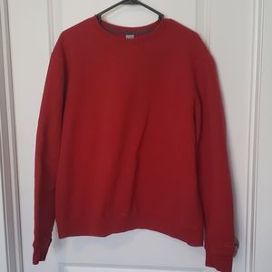 Champion Crewneck Sweater in Red